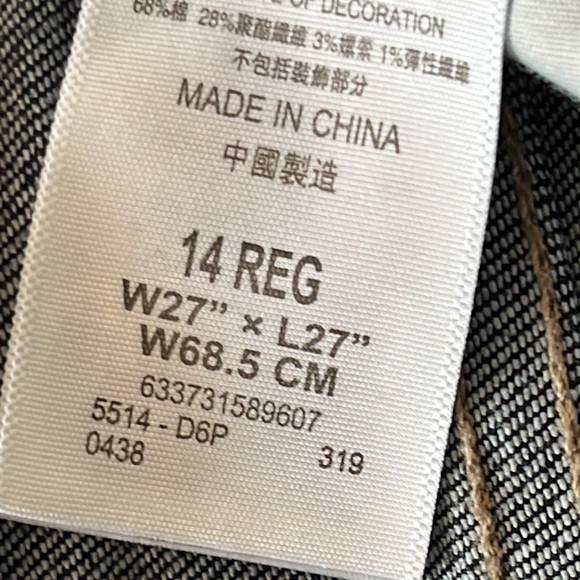 Levi’s 514 straight boy’s jeans 14R - Picture 4 of 5
